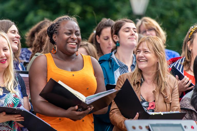 Real Voices choir - one of the free concerts at Clapham Common Summer 2021
