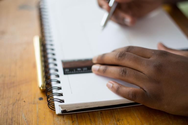 Drawing in a notepad
