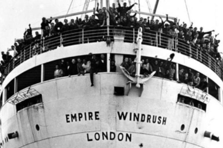 People arrive into London on Empire Windrush