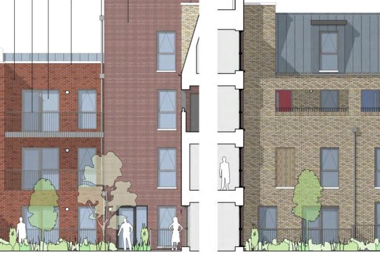 CGI of front of building