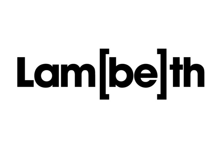 Lambeth with letter b and e in brackets