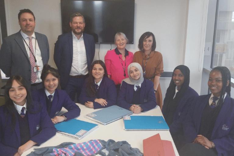 Cllr, staff and young people