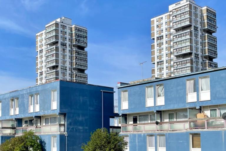 Housing estate blocks