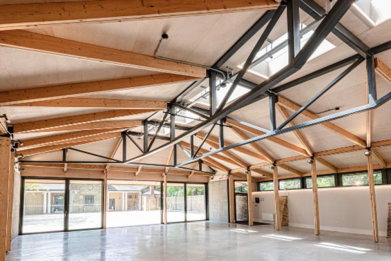 Newly renovated hall inside Brockwell Hall