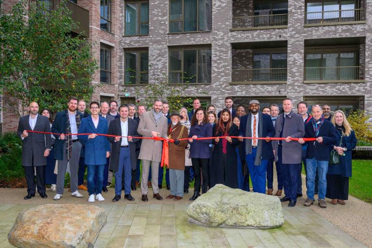 Oval housing development unveiling event