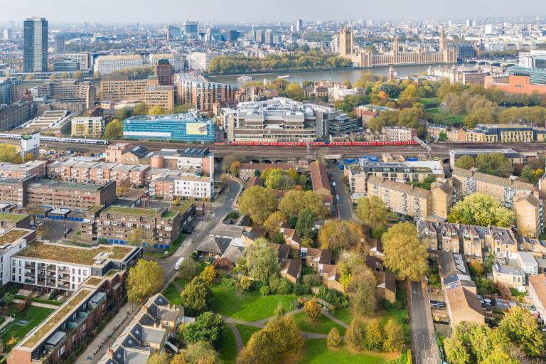 Birds eye view of Lambeth