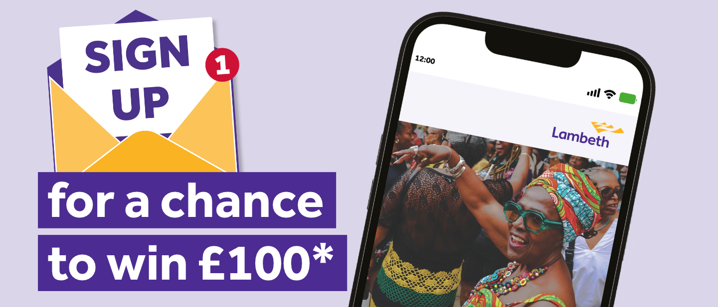 Sign up for a chance to win £100