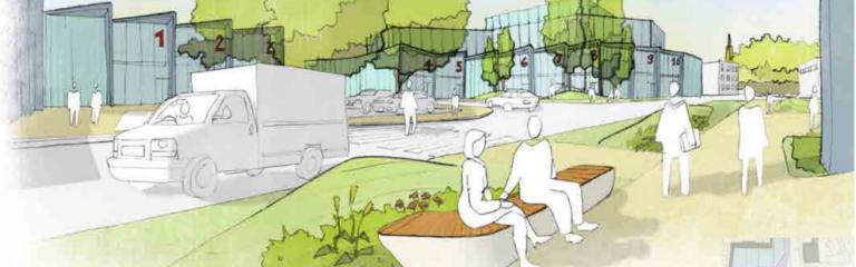 Graphic design of west norwood commercial area