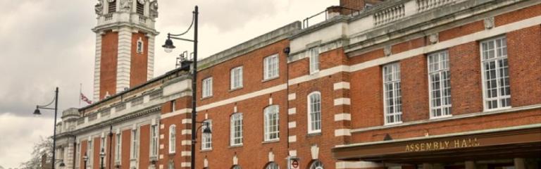 Photo of the entrance to Lambeth Assembly hall