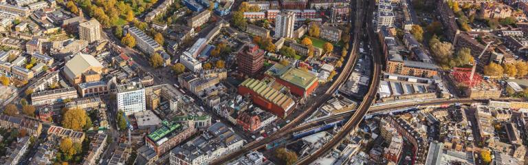 Aerial view of Brixton