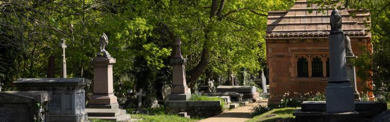 West Norwood Cemetery graveyard and chapel