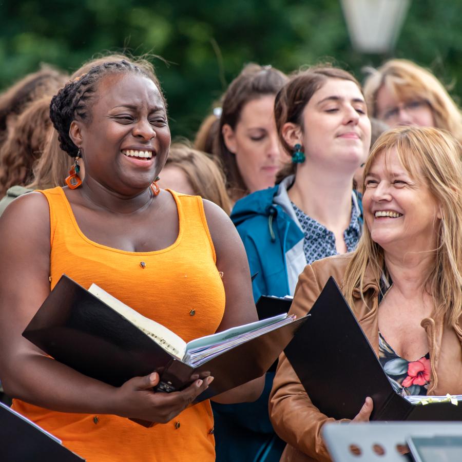 Real Voices choir - one of the free concerts at Clapham Common Summer 2021