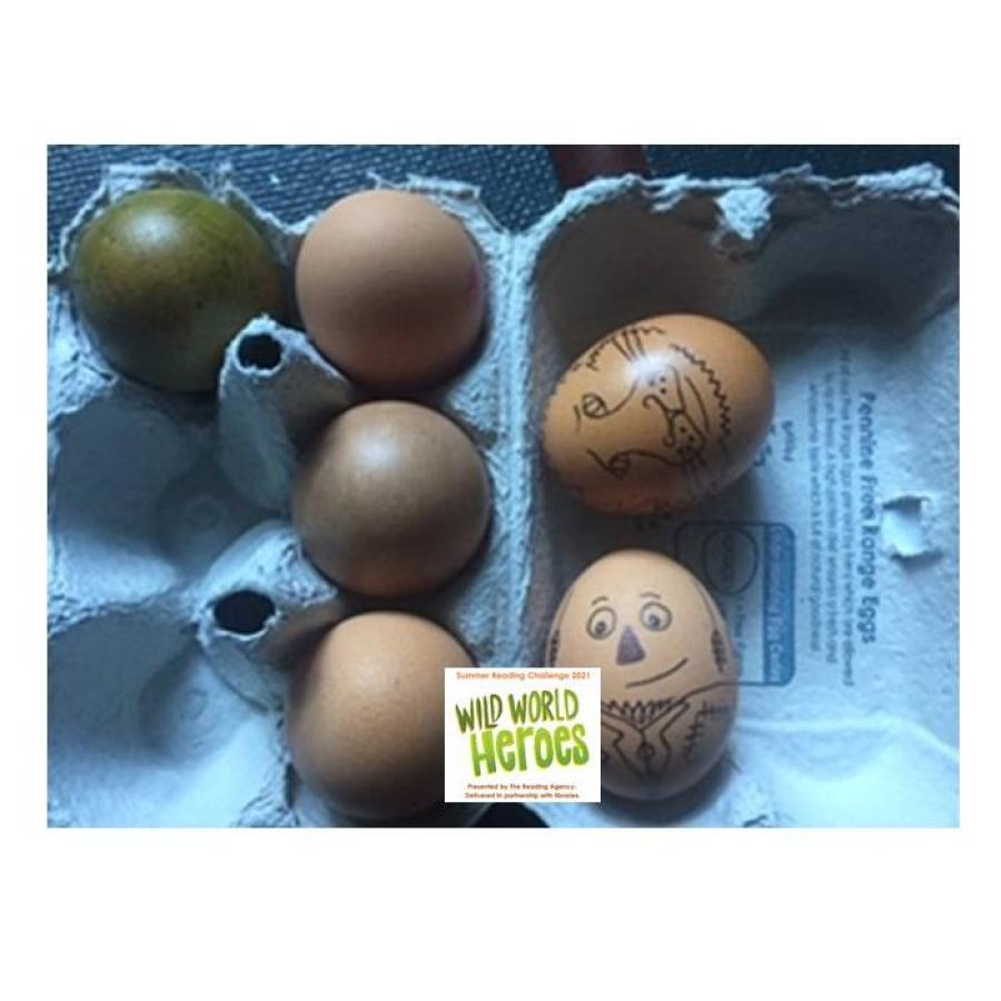 Eggs in a crate