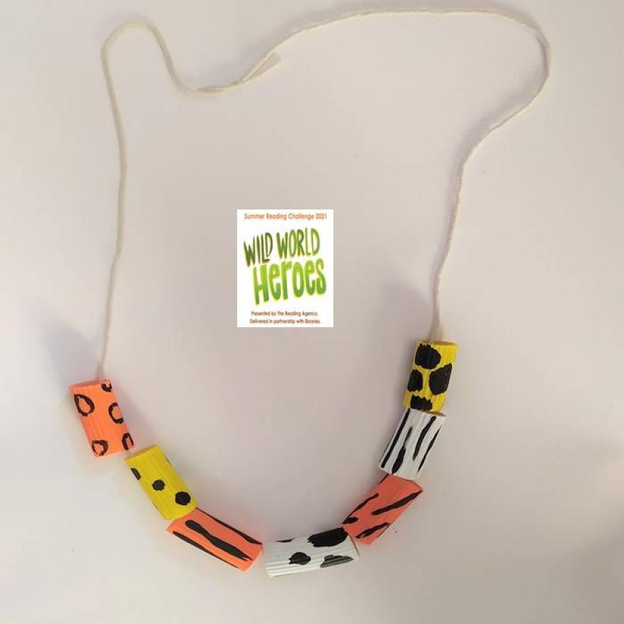 Animal Print Pasta Necklace