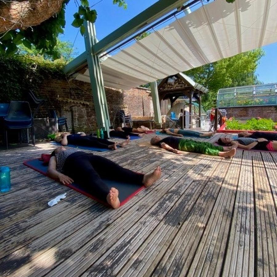 yoga in Brockwell Park Greenhouse