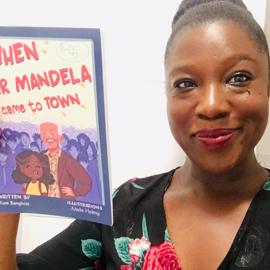 Kemi showing of her book1