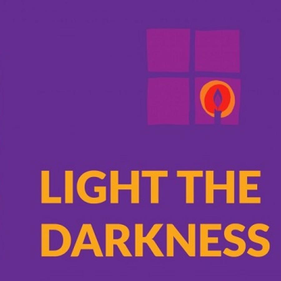 Light the darkness World Holocaust Memorial Day poster 2022