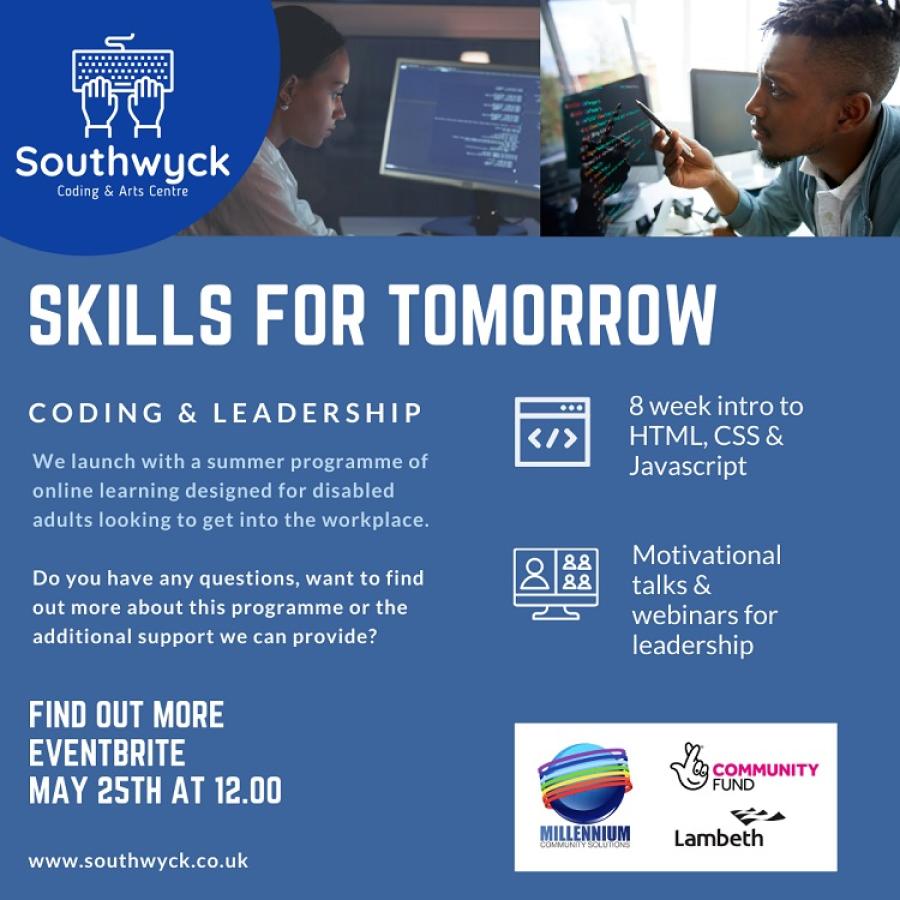 Skills for tomorrow introduction poster - teaching adults 
