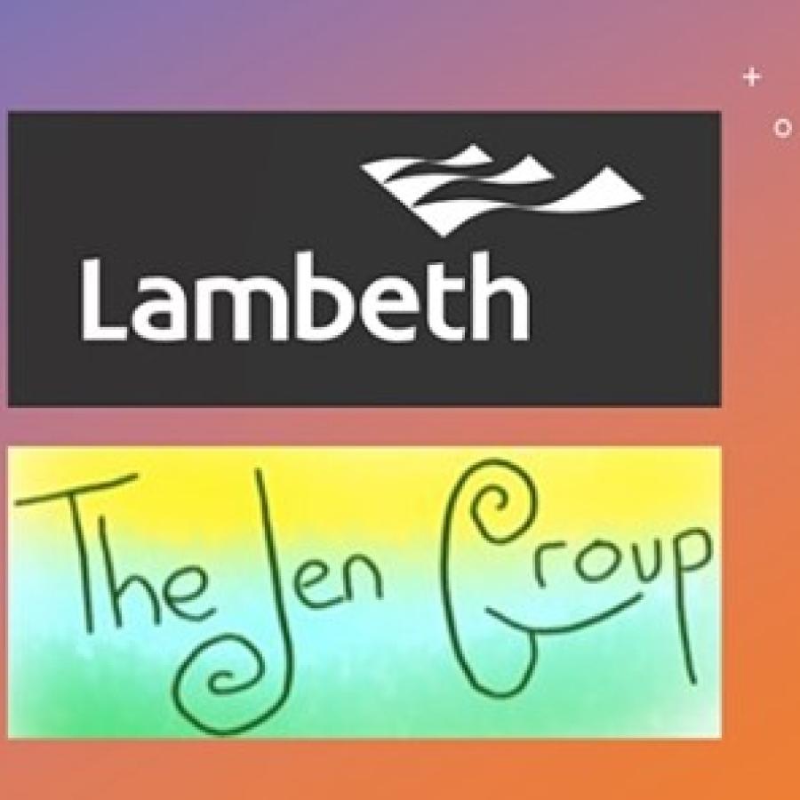 Free suyicide prevention training with Lambeth Council and Jen Group logos