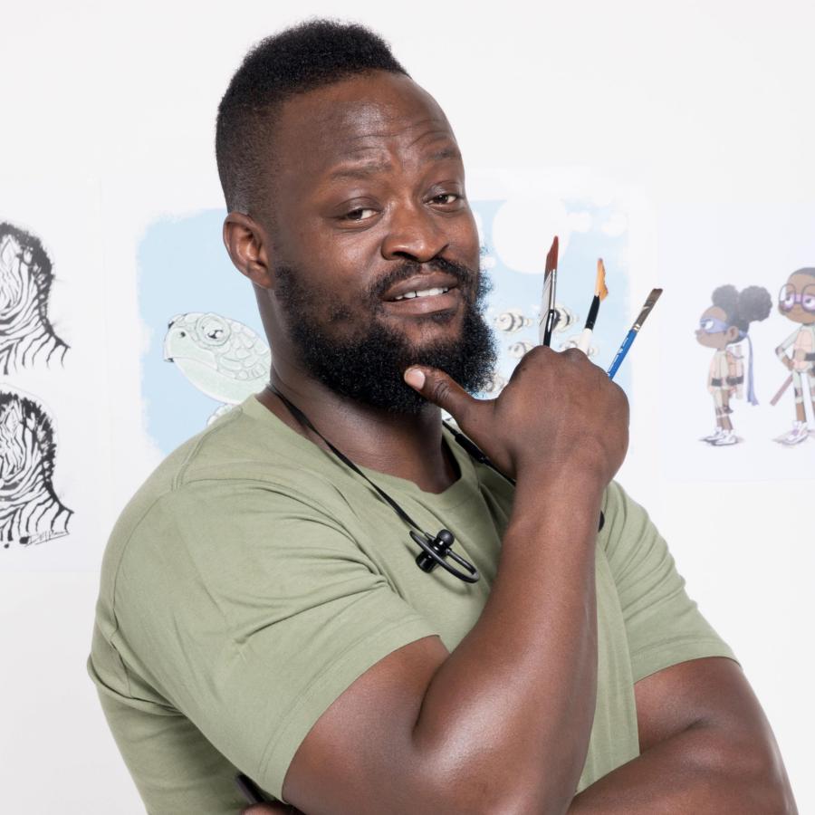 illustrator Dapo Adeola visits Brixton Library for Black History Month