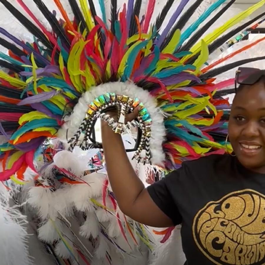 Headdress making workshop at Brixton Library