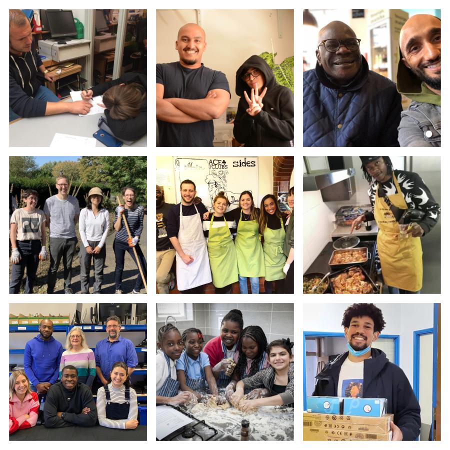 9 thumbnails of Lambeth volunteers 