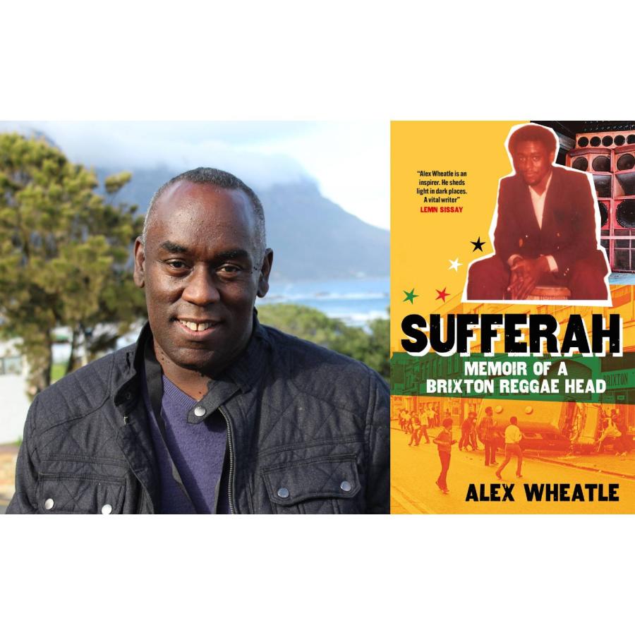 a photo of Alex Wheatle and his published book