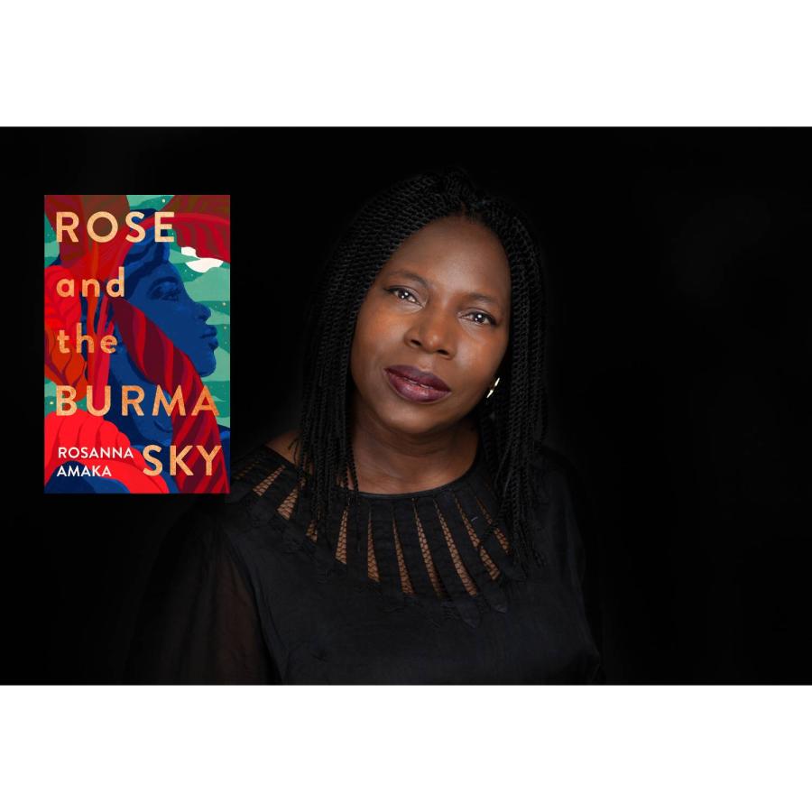 a photo of Rosanna Amaka and her published book