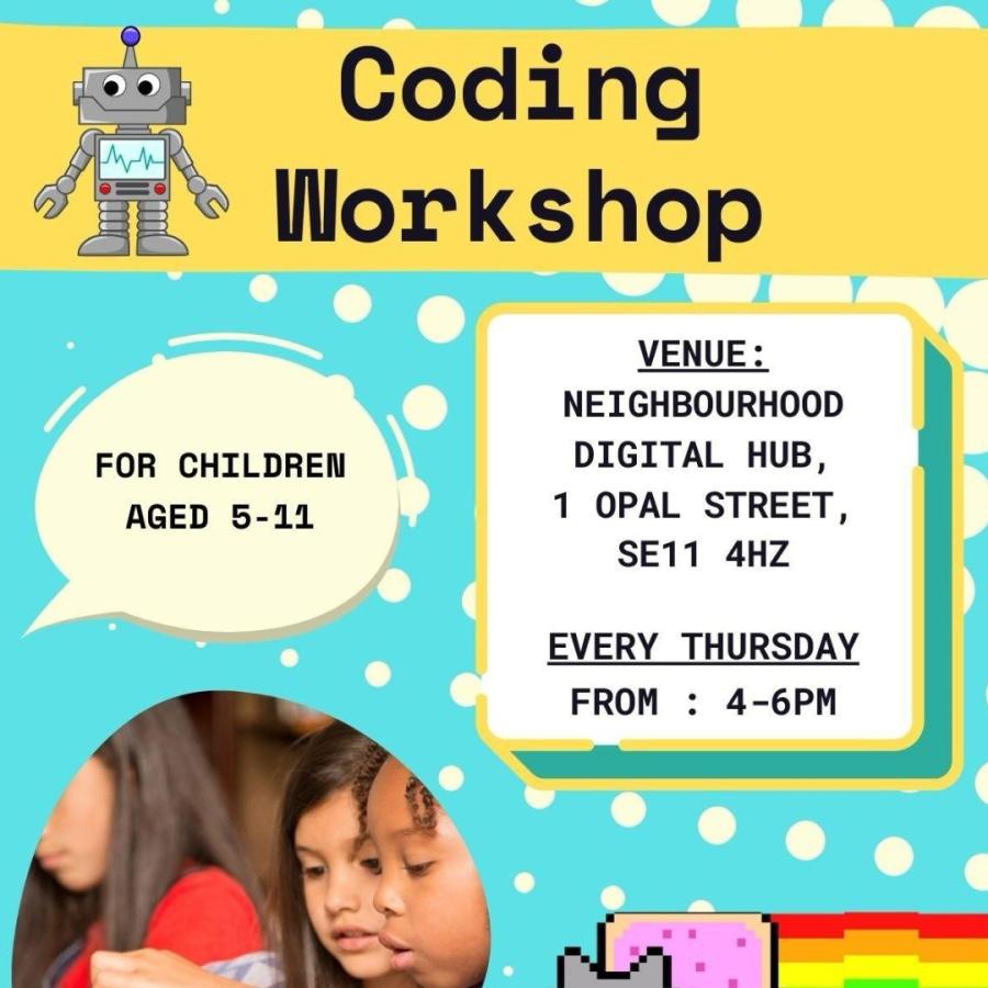 coding workshops poster thursdays 4-6 poster