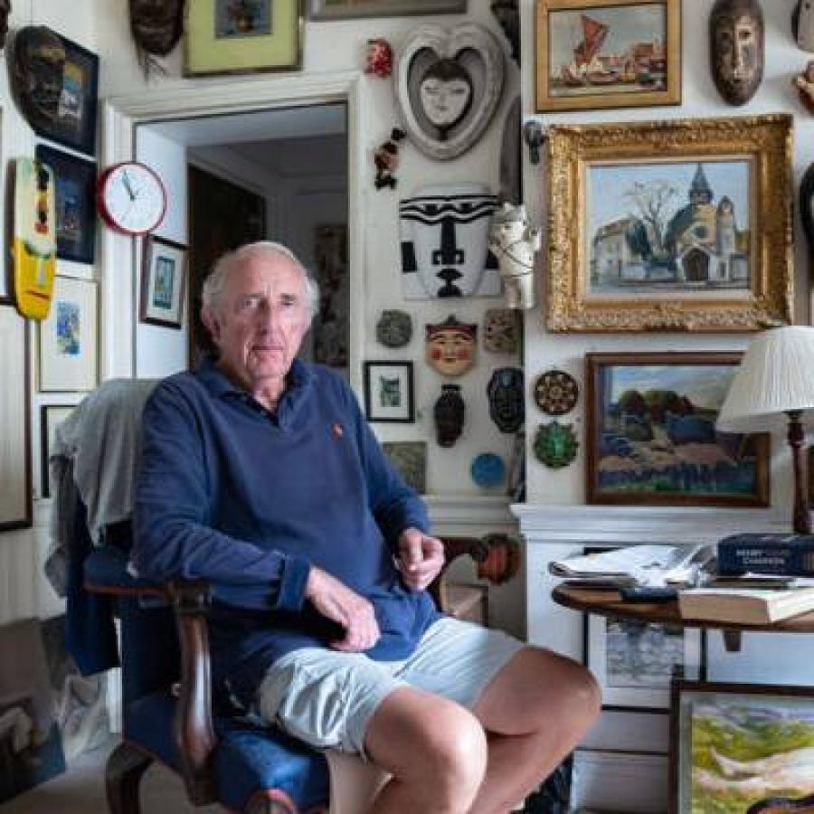 Jim Grover and his exhibition