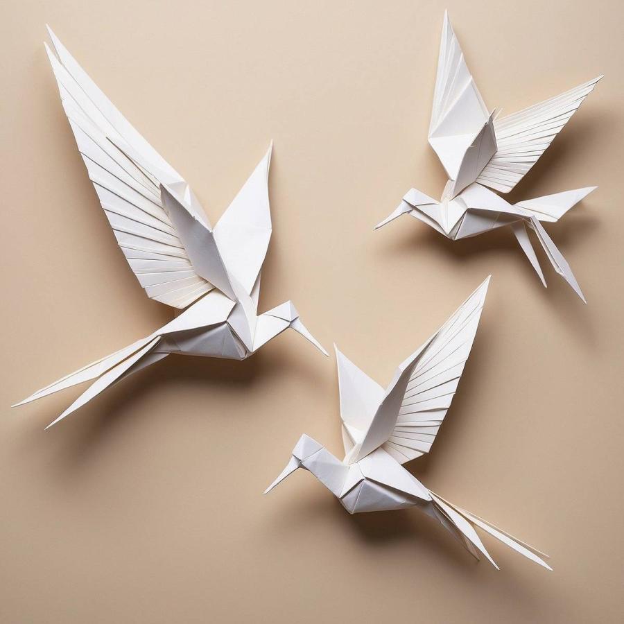 Plain paper that has been crafted
