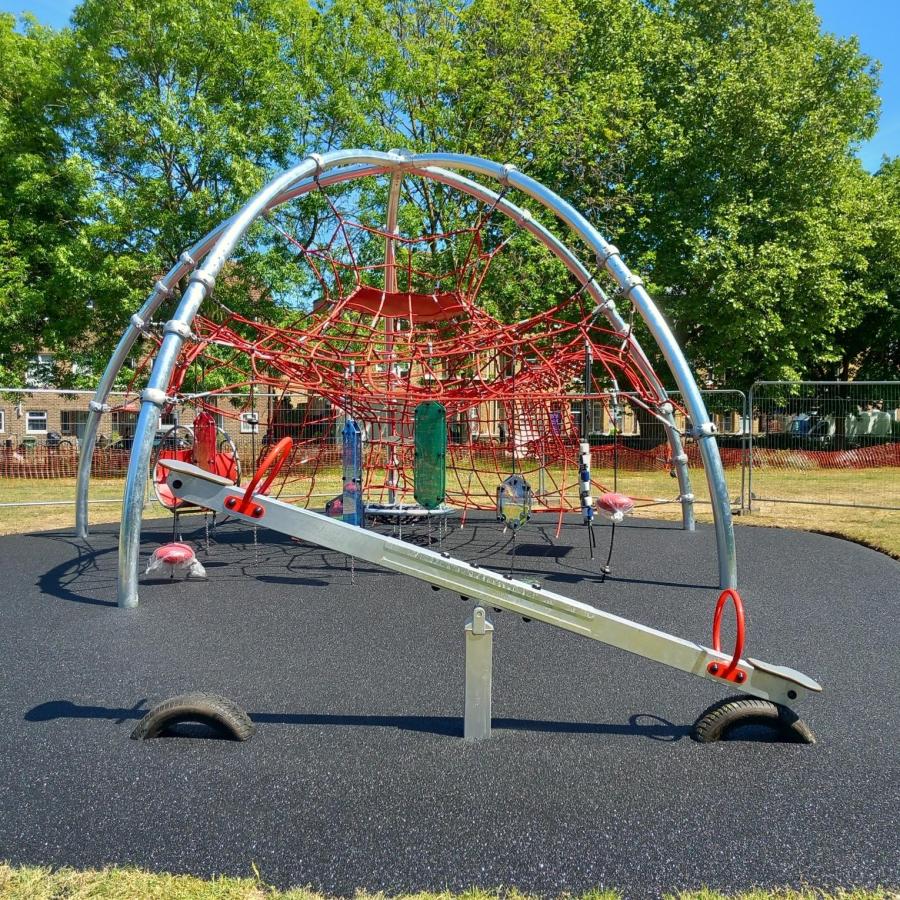 Children's play equipment in Lambeth Walk Doorstep Green