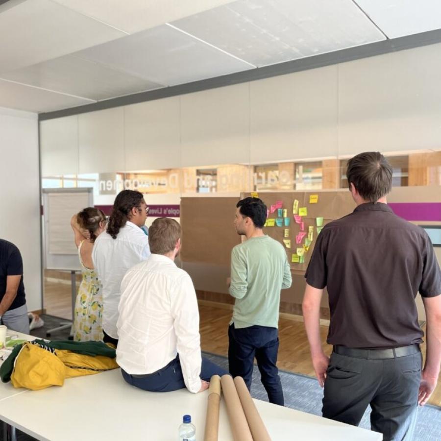 Staff at a digital planning workshop 