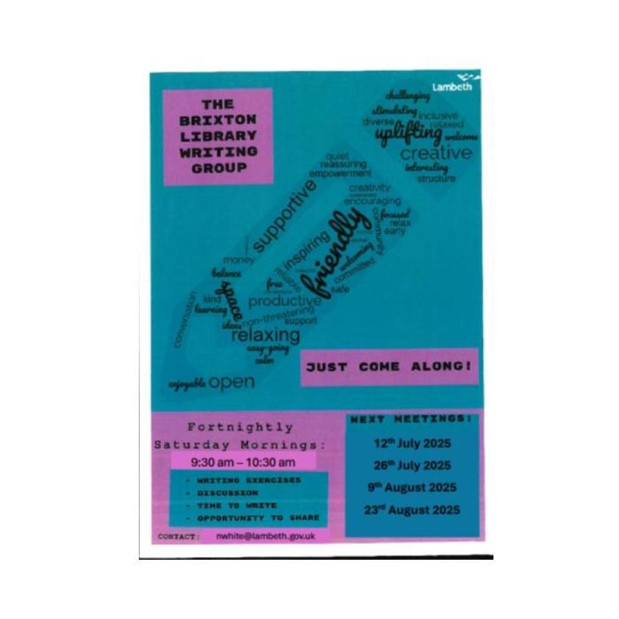 Creative writing poster