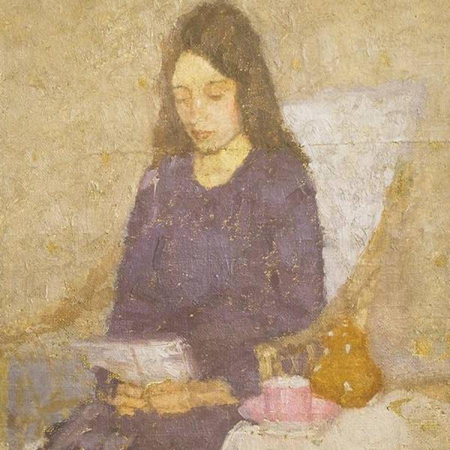 A portrait of a young lady