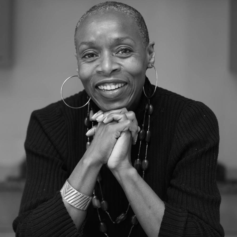 Marcia posing confidently for the camera, radiating effortless style