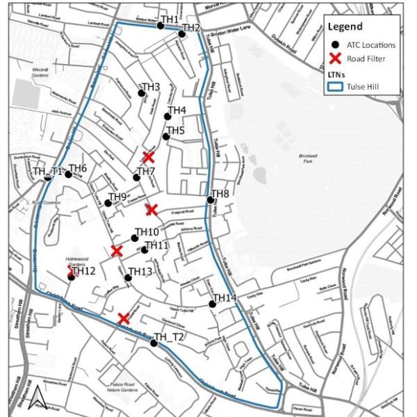 ATC sites in Tulse Hill LTN